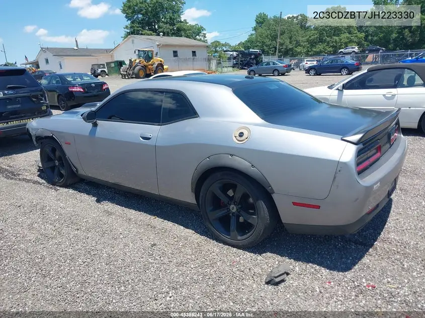 2018 Dodge Challenger R/T VIN: 2C3CDZBT7JH223330 Lot: 45386243