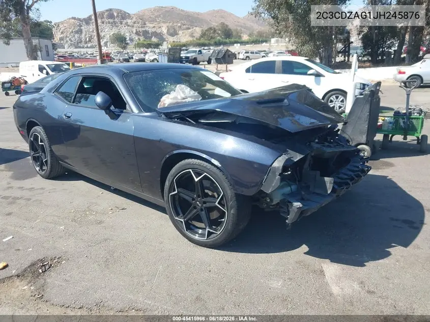 2018 Dodge Challenger Sxt VIN: 2C3CDZAG1JH245876 Lot: 45415966