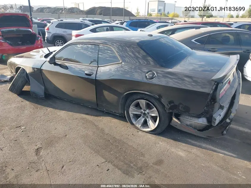 2018 Dodge Challenger Sxt VIN: 2C3CDZAG1JH183699 Lot: 45427892