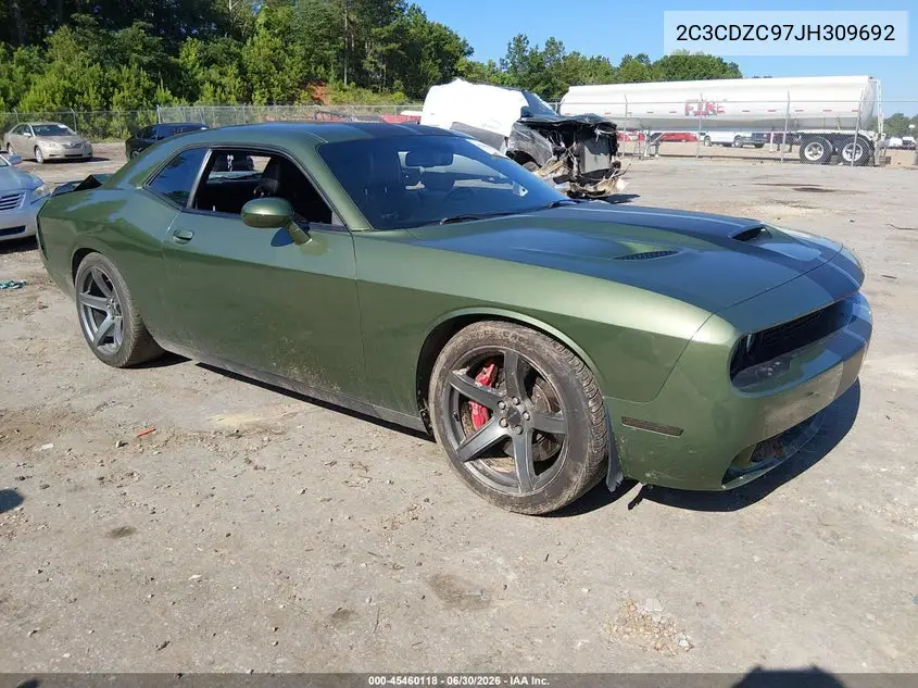 2C3CDZC97JH309692 2018 Dodge Challenger Srt Hellcat