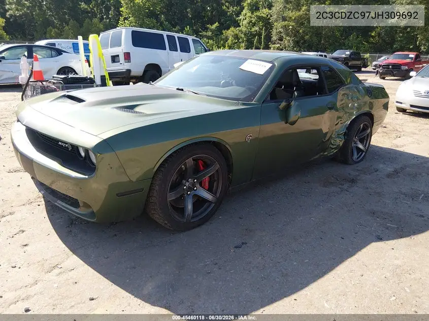 2C3CDZC97JH309692 2018 Dodge Challenger Srt Hellcat