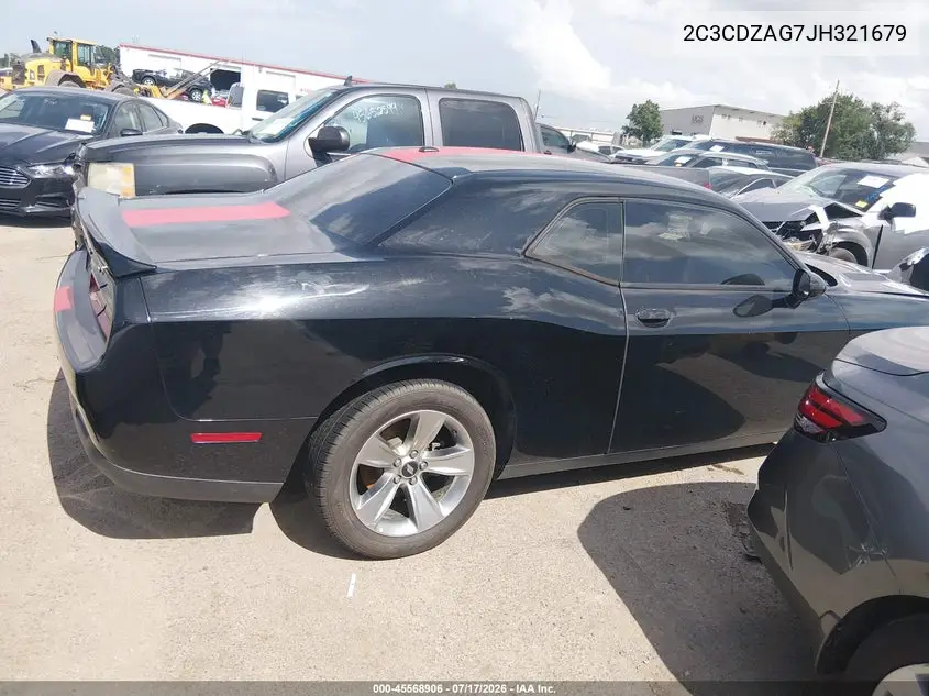 2018 Dodge Challenger Sxt VIN: 2C3CDZAG7JH321679 Lot: 45568906