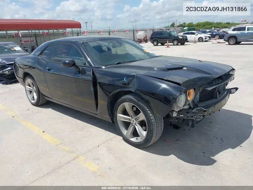 2018 Dodge Challenger Sxt VIN: 2C3CDZAG9JH131866 Lot: 45569242