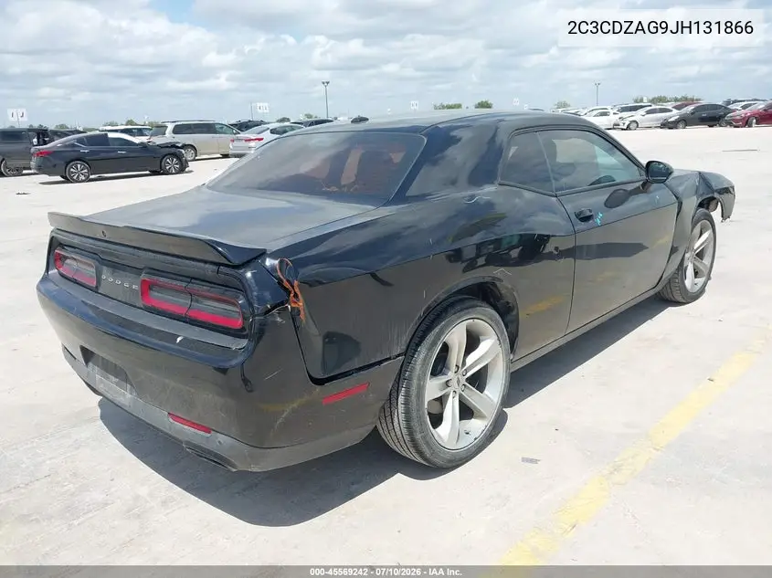 2018 Dodge Challenger Sxt VIN: 2C3CDZAG9JH131866 Lot: 45569242