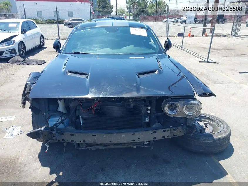 2018 Dodge Challenger Sxt VIN: 2C3CDZAG0JH325508 Lot: 45671332