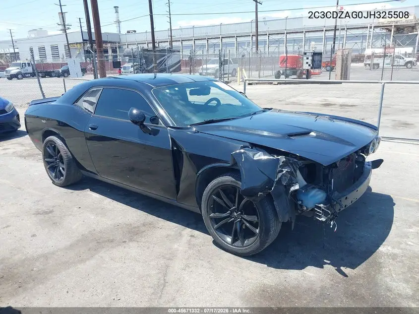 2018 Dodge Challenger Sxt VIN: 2C3CDZAG0JH325508 Lot: 45671332