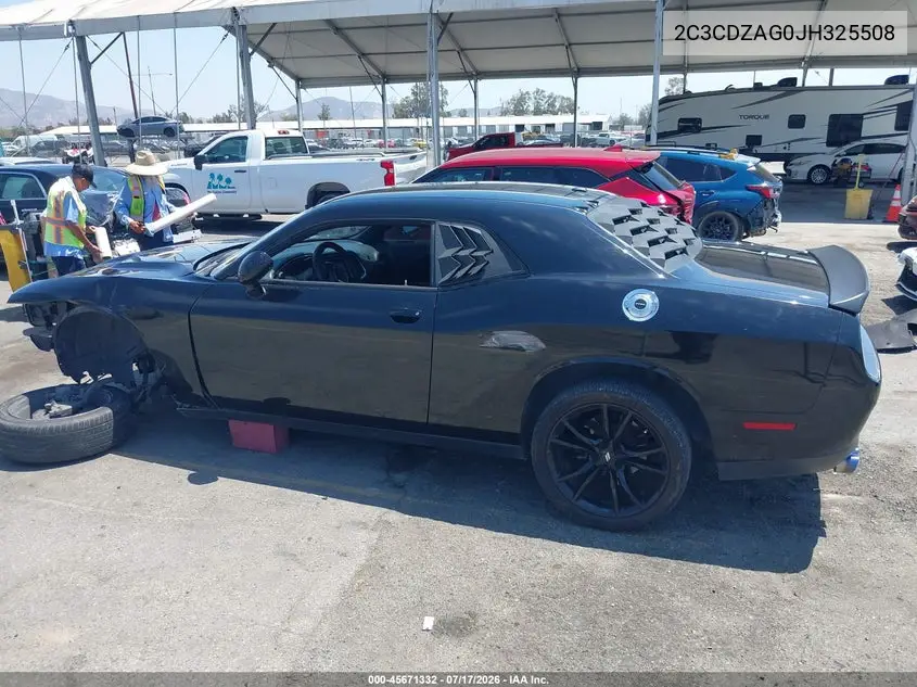 2018 Dodge Challenger Sxt VIN: 2C3CDZAG0JH325508 Lot: 45671332