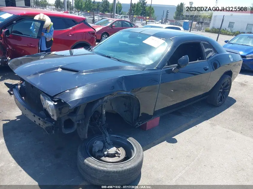 2018 Dodge Challenger Sxt VIN: 2C3CDZAG0JH325508 Lot: 45671332