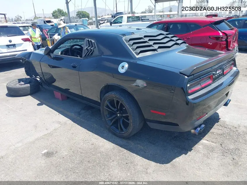 2018 Dodge Challenger Sxt VIN: 2C3CDZAG0JH325508 Lot: 45671332