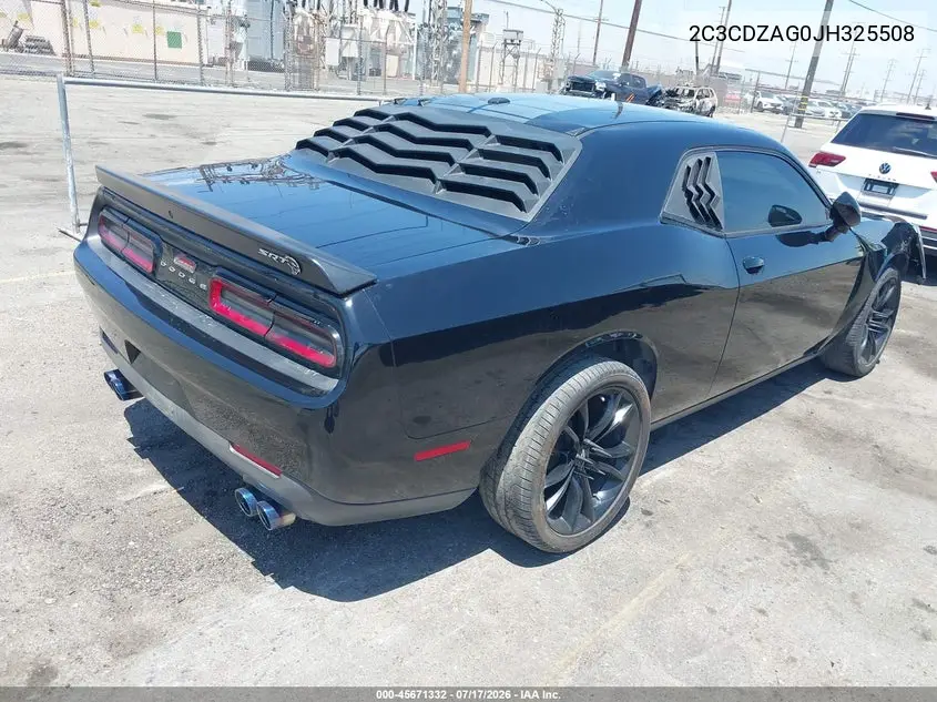 2018 Dodge Challenger Sxt VIN: 2C3CDZAG0JH325508 Lot: 45671332