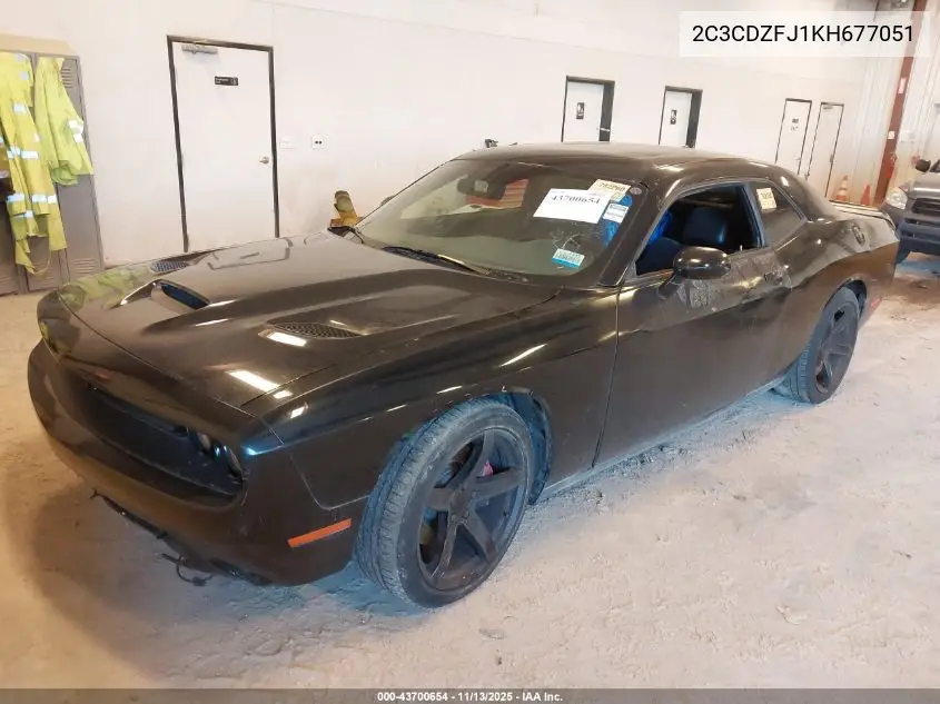 2C3CDZFJ1KH677051 2019 Dodge Challenger R/T Scat Pack
