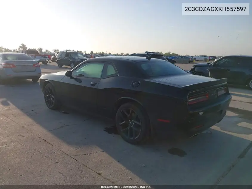 2019 Dodge Challenger Sxt VIN: 2C3CDZAGXKH557597 Lot: 45293982