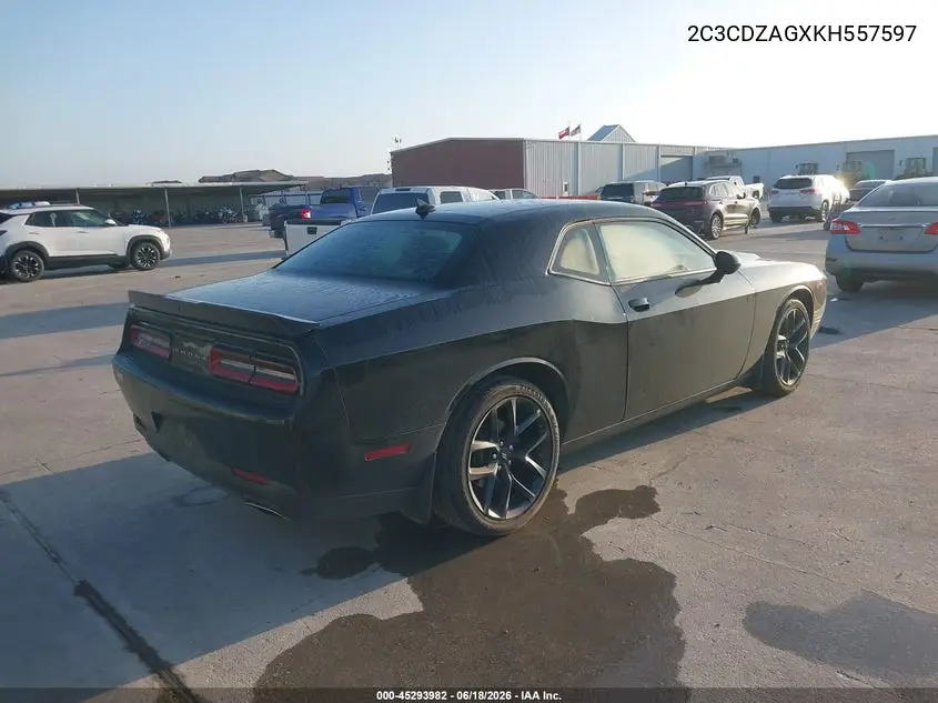 2019 Dodge Challenger Sxt VIN: 2C3CDZAGXKH557597 Lot: 45293982