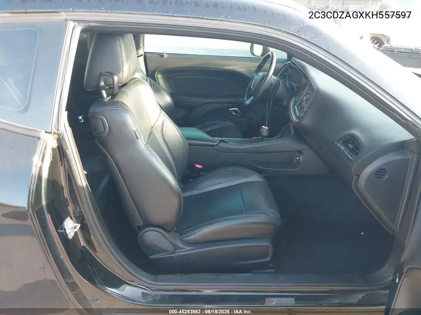 2019 Dodge Challenger Sxt VIN: 2C3CDZAGXKH557597 Lot: 45293982