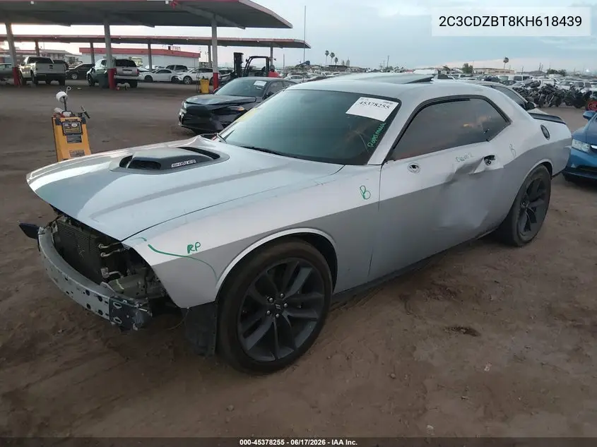 2019 Dodge Challenger R/T VIN: 2C3CDZBT8KH618439 Lot: 45378255