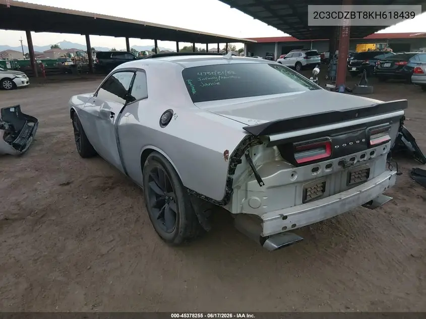 2019 Dodge Challenger R/T VIN: 2C3CDZBT8KH618439 Lot: 45378255