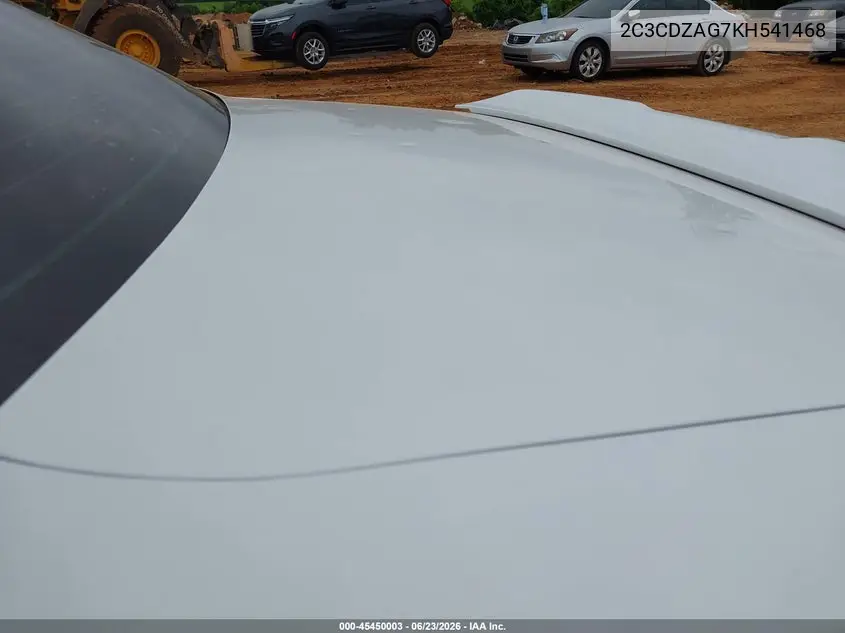 2019 Dodge Challenger Sxt VIN: 2C3CDZAG7KH541468 Lot: 45450003