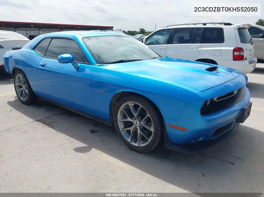 2019 Dodge Challenger R/T VIN: 2C3CDZBT0KH552050 Lot: 45637922