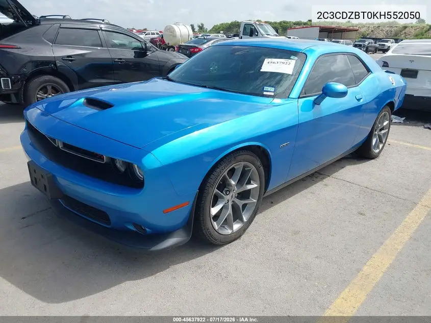 2019 Dodge Challenger R/T VIN: 2C3CDZBT0KH552050 Lot: 45637922