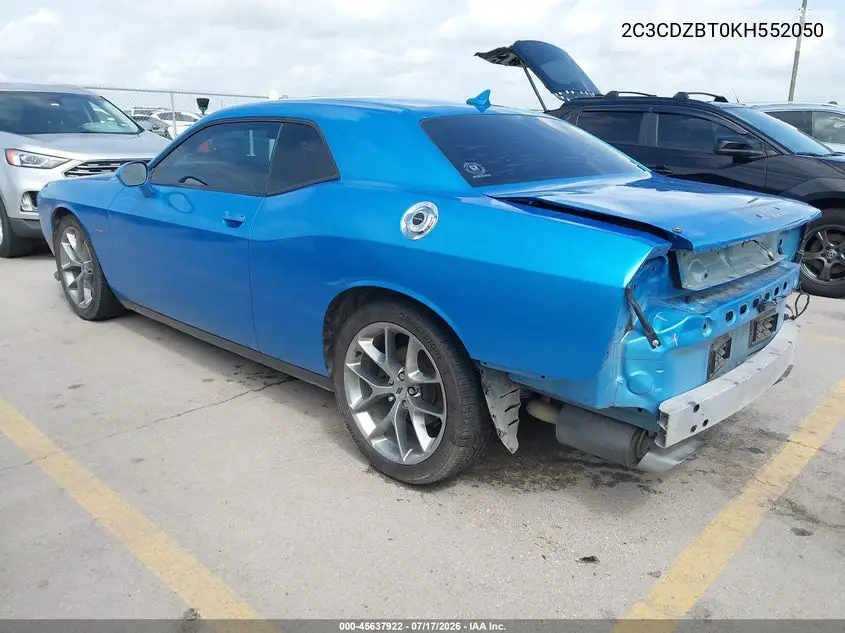 2019 Dodge Challenger R/T VIN: 2C3CDZBT0KH552050 Lot: 45637922
