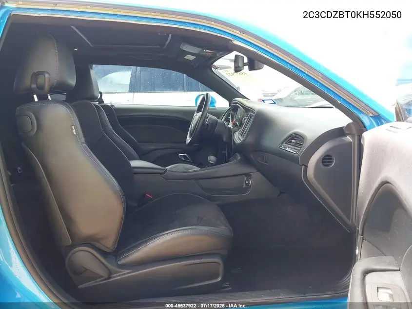 2019 Dodge Challenger R/T VIN: 2C3CDZBT0KH552050 Lot: 45637922
