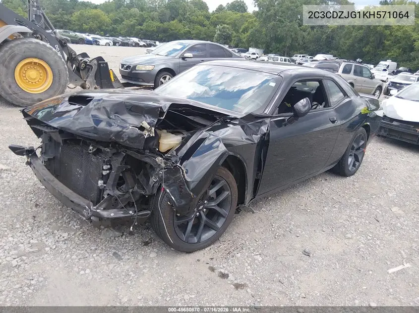 2019 Dodge Challenger Gt VIN: 2C3CDZJG1KH571064 Lot: 45650870