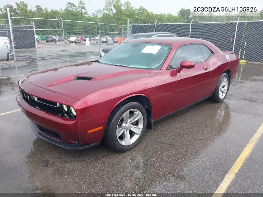 2020 Dodge Challenger Sxt VIN: 2C3CDZAG6LH105826 Lot: 45548527