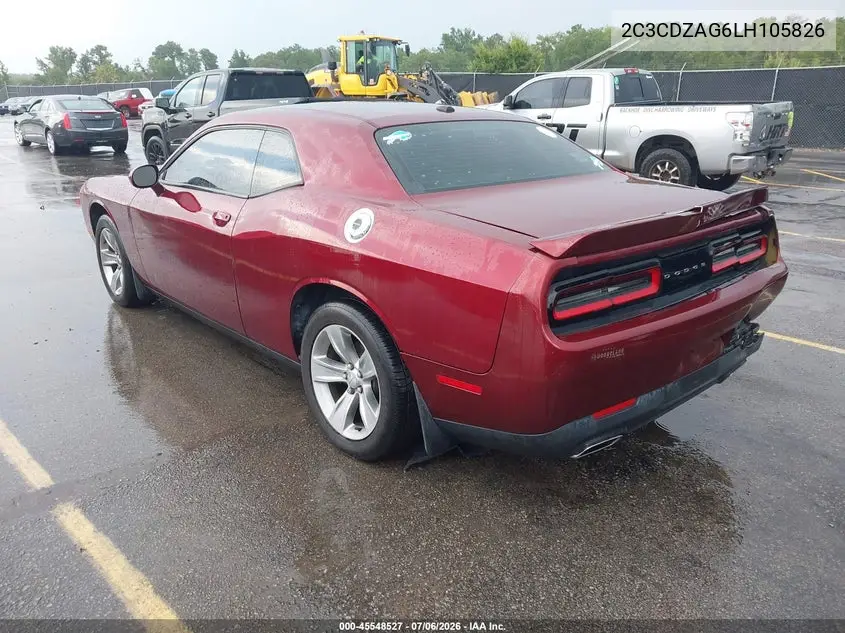 2020 Dodge Challenger Sxt VIN: 2C3CDZAG6LH105826 Lot: 45548527