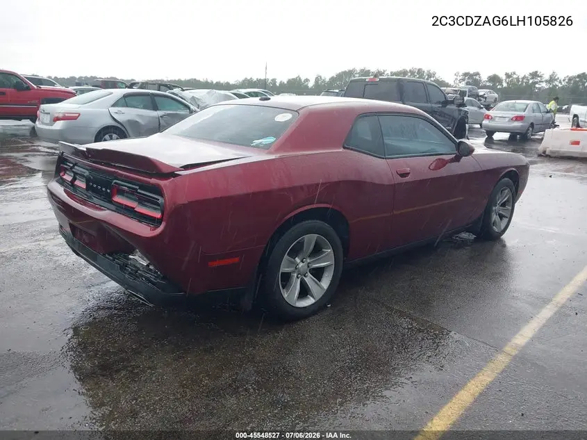 2020 Dodge Challenger Sxt VIN: 2C3CDZAG6LH105826 Lot: 45548527