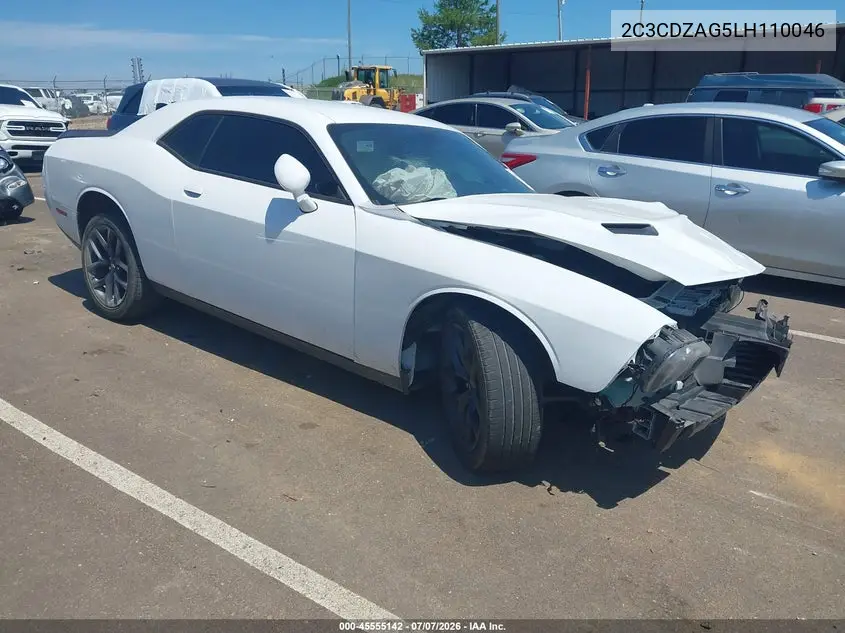 2020 Dodge Challenger Sxt VIN: 2C3CDZAG5LH110046 Lot: 45555142