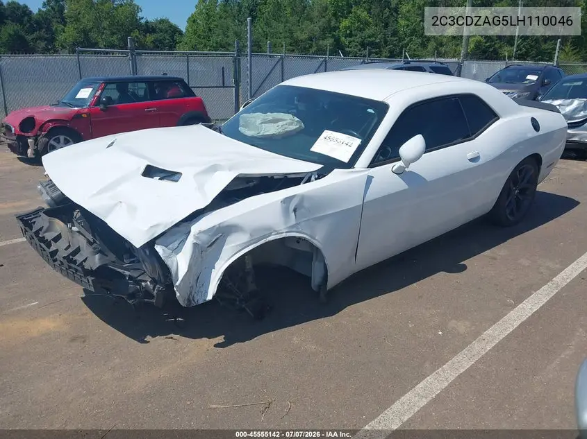 2020 Dodge Challenger Sxt VIN: 2C3CDZAG5LH110046 Lot: 45555142