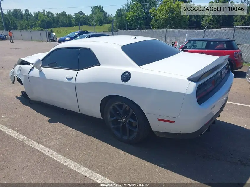 2020 Dodge Challenger Sxt VIN: 2C3CDZAG5LH110046 Lot: 45555142