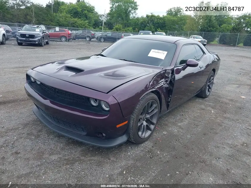 2020 Dodge Challenger R/T Scat Pack VIN: 2C3CDZFJ4LH184787 Lot: 45600374