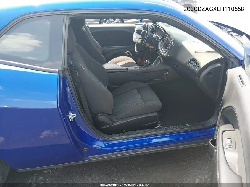 2020 Dodge Challenger Sxt VIN: 2C3CDZAGXLH110558 Lot: 45624092