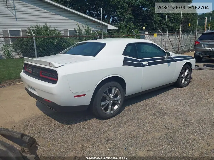 2020 Dodge Challenger Gt Awd VIN: 2C3CDZKG9LH152704 Lot: 45630948