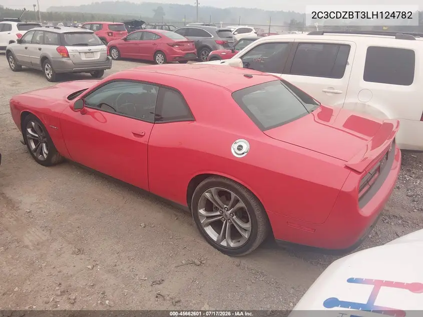 2020 Dodge Challenger R/T VIN: 2C3CDZBT3LH124782 Lot: 45662601
