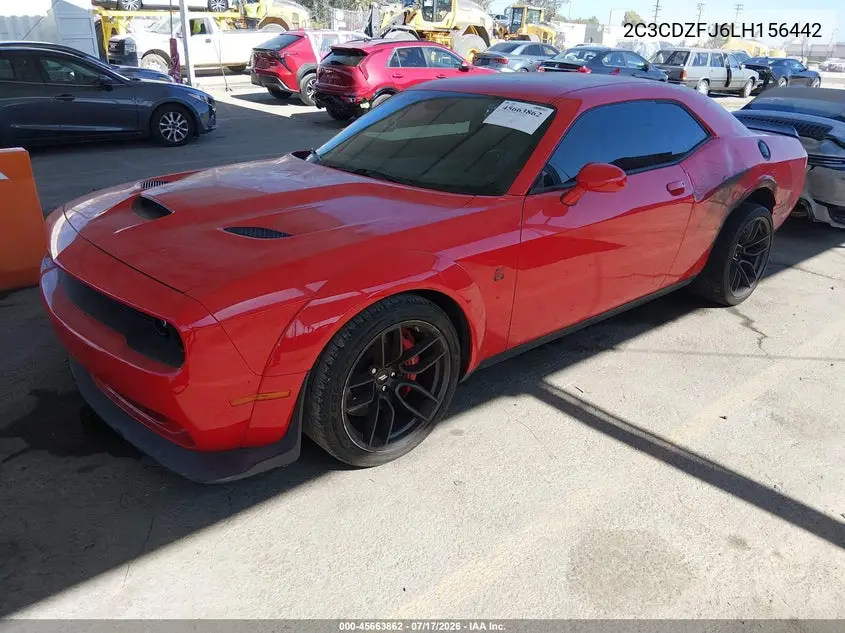 2020 Dodge Challenger R/T Scat Pack Widebody VIN: 2C3CDZFJ6LH156442 Lot: 45663862