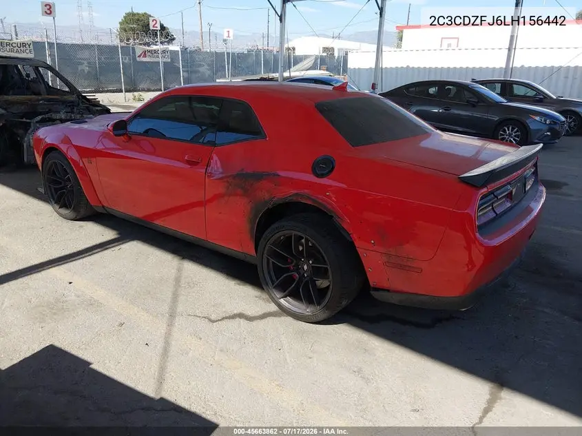2020 Dodge Challenger R/T Scat Pack Widebody VIN: 2C3CDZFJ6LH156442 Lot: 45663862