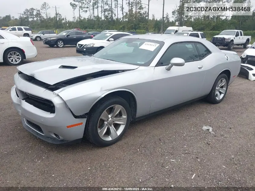 2C3CDZAGXMH538468 2021 Dodge Challenger Sxt