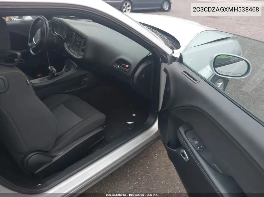 2C3CDZAGXMH538468 2021 Dodge Challenger Sxt