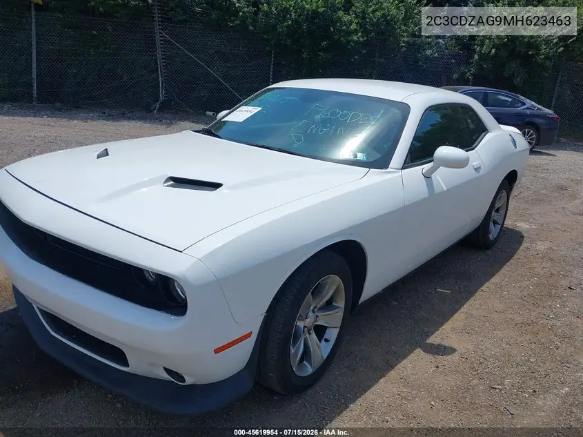 2021 Dodge Challenger Sxt VIN: 2C3CDZAG9MH623463 Lot: 45619954
