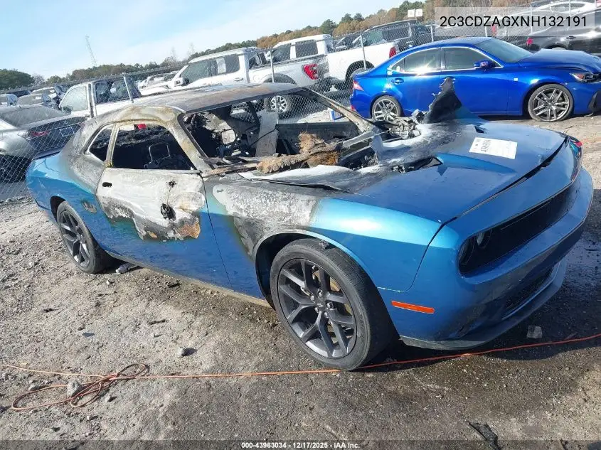 2C3CDZAGXNH132191 2022 Dodge Challenger Sxt