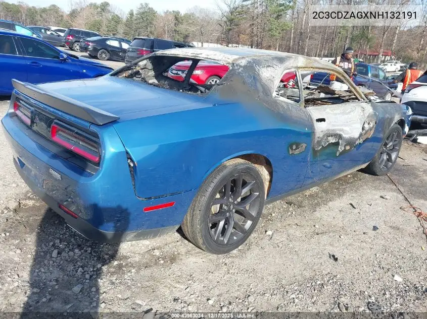 2C3CDZAGXNH132191 2022 Dodge Challenger Sxt
