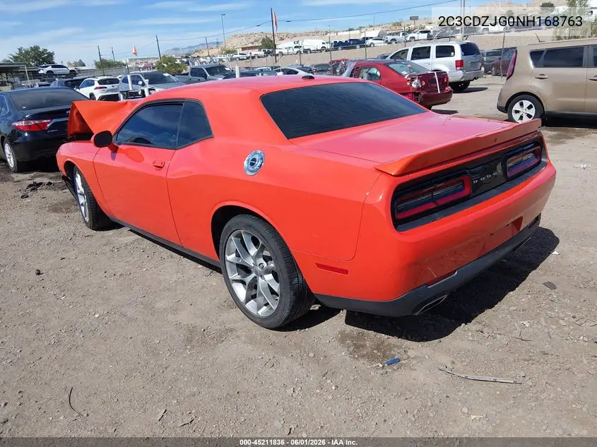 2022 Dodge Challenger Gt VIN: 2C3CDZJG0NH168763 Lot: 45211836