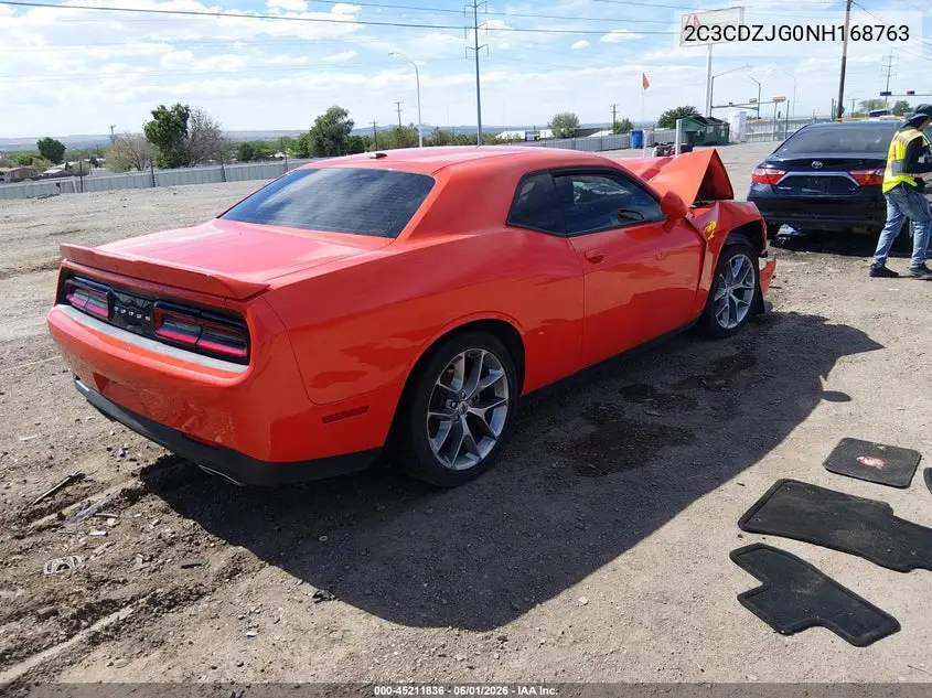 2022 Dodge Challenger Gt VIN: 2C3CDZJG0NH168763 Lot: 45211836
