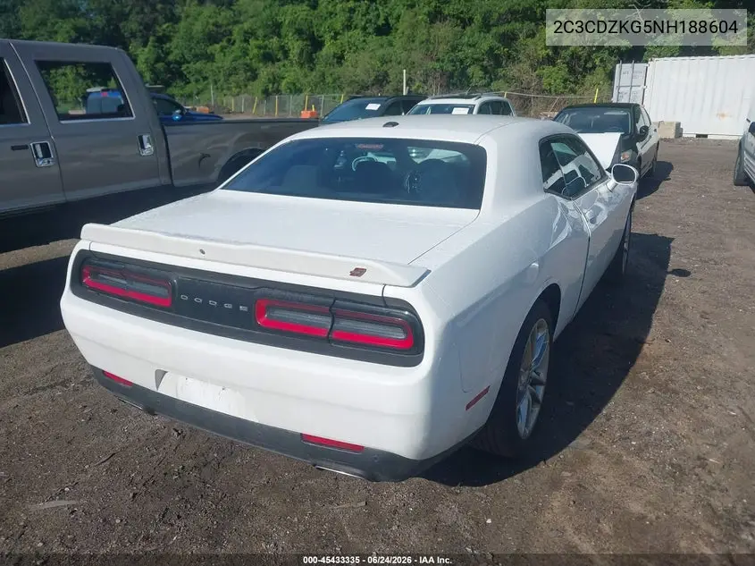 2022 Dodge Challenger Gt Awd VIN: 2C3CDZKG5NH188604 Lot: 45433335
