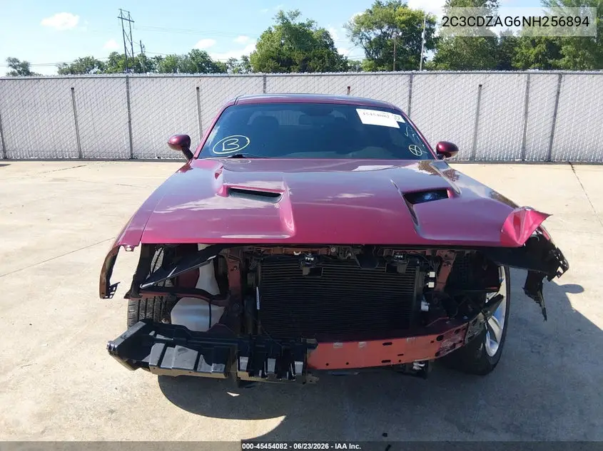 2022 Dodge Challenger Sxt VIN: 2C3CDZAG6NH256894 Lot: 45454082