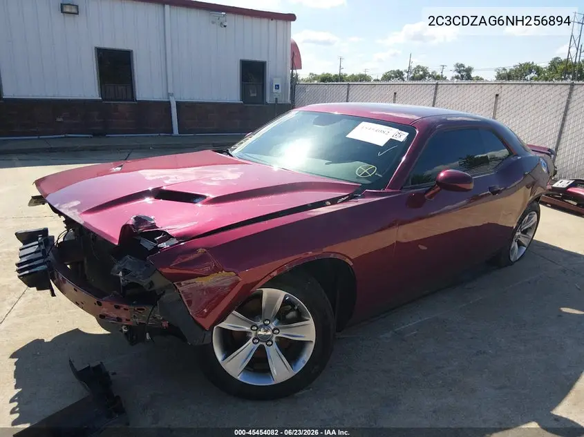2022 Dodge Challenger Sxt VIN: 2C3CDZAG6NH256894 Lot: 45454082