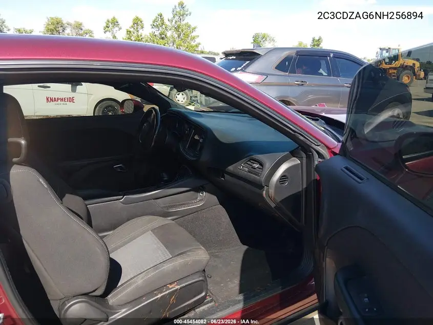 2022 Dodge Challenger Sxt VIN: 2C3CDZAG6NH256894 Lot: 45454082