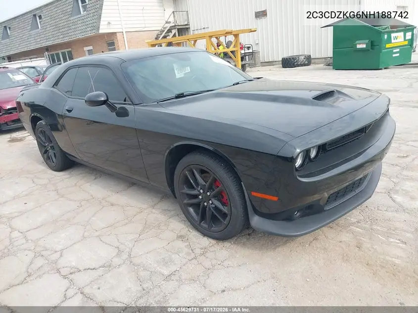 2022 Dodge Challenger Gt Awd VIN: 2C3CDZKG6NH188742 Lot: 45629731